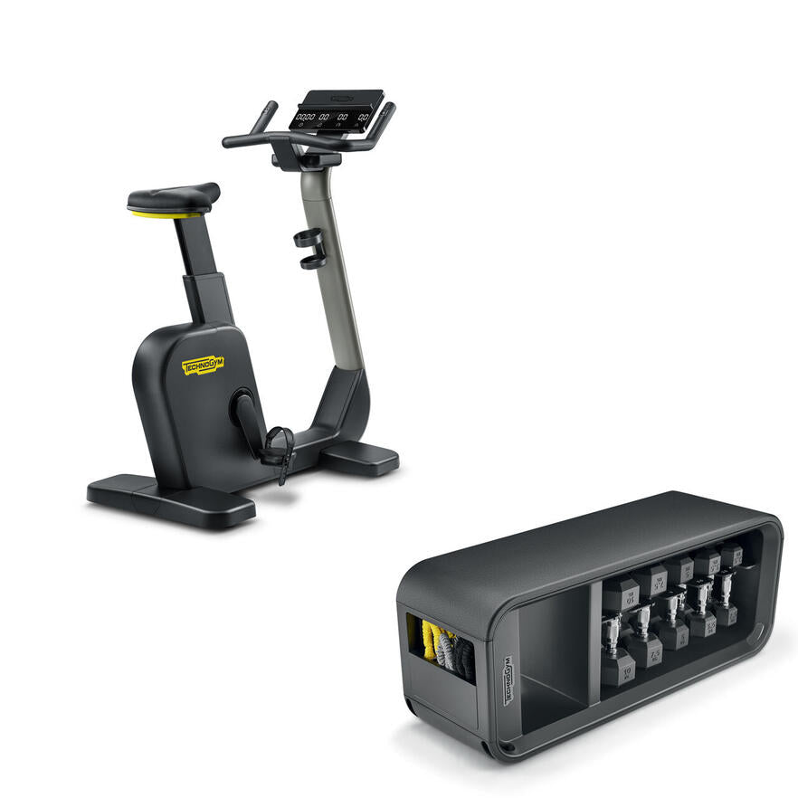 Combinaison spéciale Technogym : Vélo d'appartement + Banc de musculation